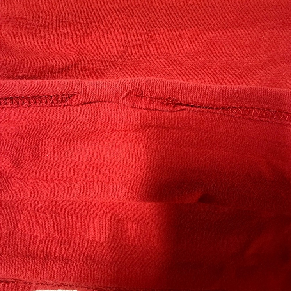 OP Ocean Pacific Mens Red Striped Henley Shirt Short Sleeve Cotton OP Size M - Picture 8 of 8